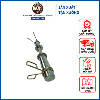 Đòn Tạ Tay 40cm Inox Đặc Ruột  Phi 50 (Tặng Kèm Kẹp Đòn )