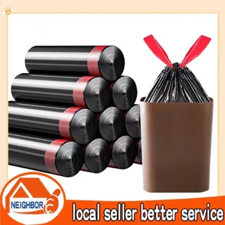 75 cái túi rác dây rút dày, túi rác tự hủy sinh học 45x50 cm, túi nhựa cầm tay không bẩn