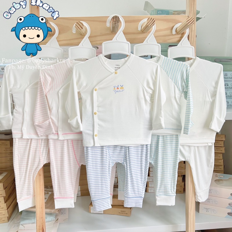 Bộ quần áo Nous cài lệch newborn cho bé sơ sinh