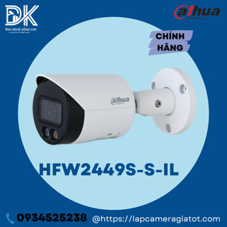 Camera ip 4.0mp full color dahua dh-ipc-hfw2449s-s-il