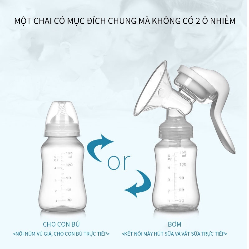 Tushie Treats Máy hút sữa cầm tay,máy hút sữa không dây,bình vắt sữa cho bé Kích Sữa Về Nhanh, Lực Hút Mạnh,Có thể tháo