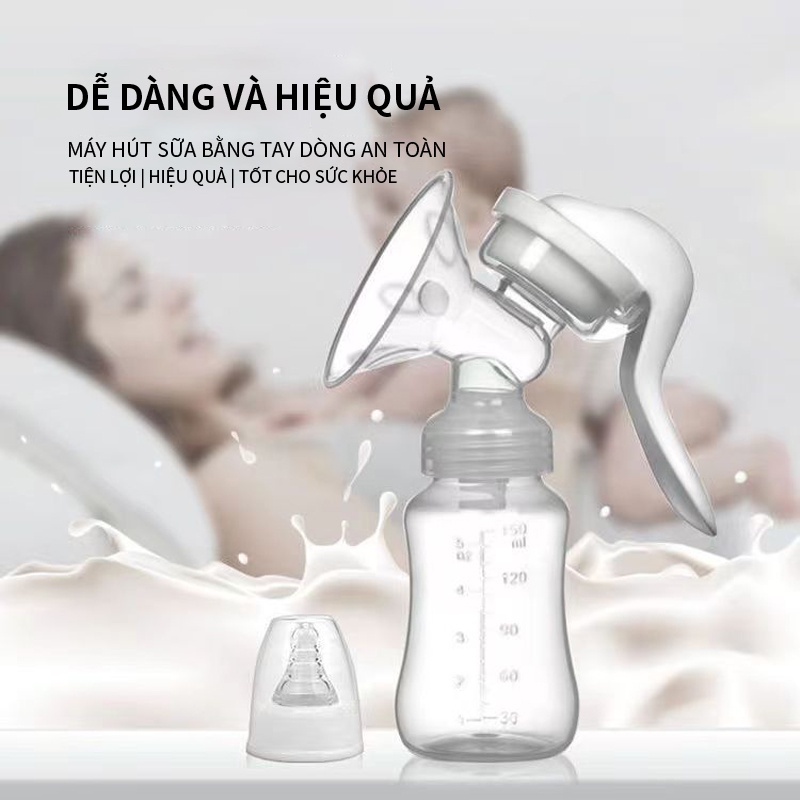 Tushie Treats Máy hút sữa cầm tay,máy hút sữa không dây,bình vắt sữa cho bé Kích Sữa Về Nhanh, Lực Hút Mạnh,Có thể tháo