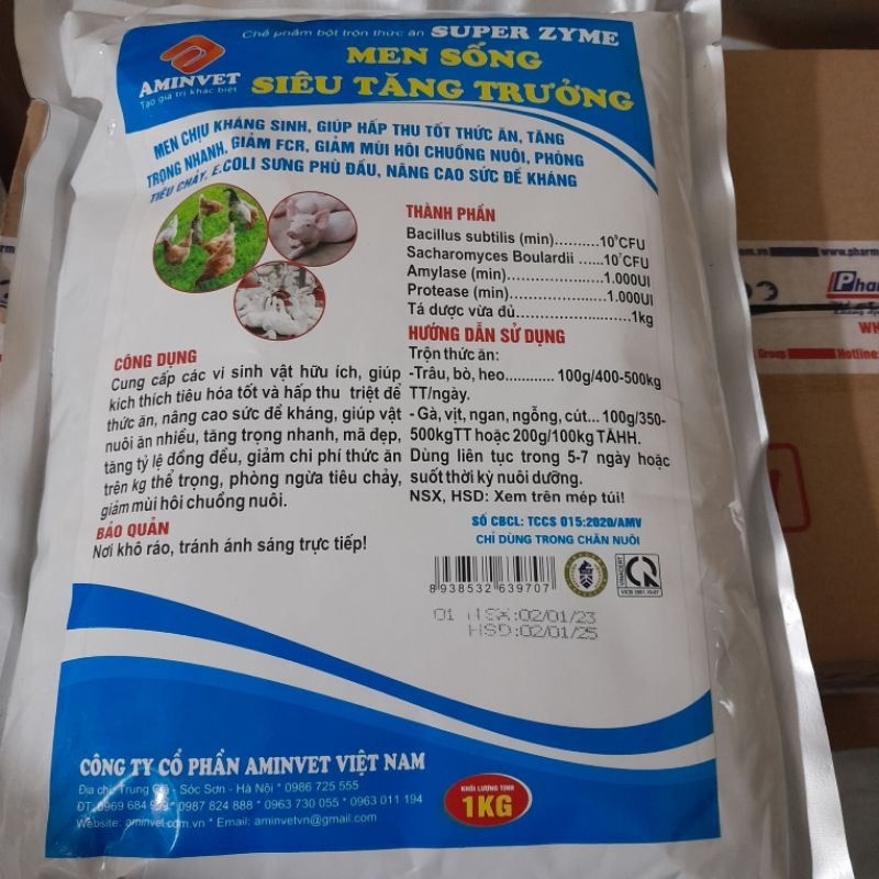 MEN SỐNG SIÊU TĂNG TRƯỞNG 1Kg