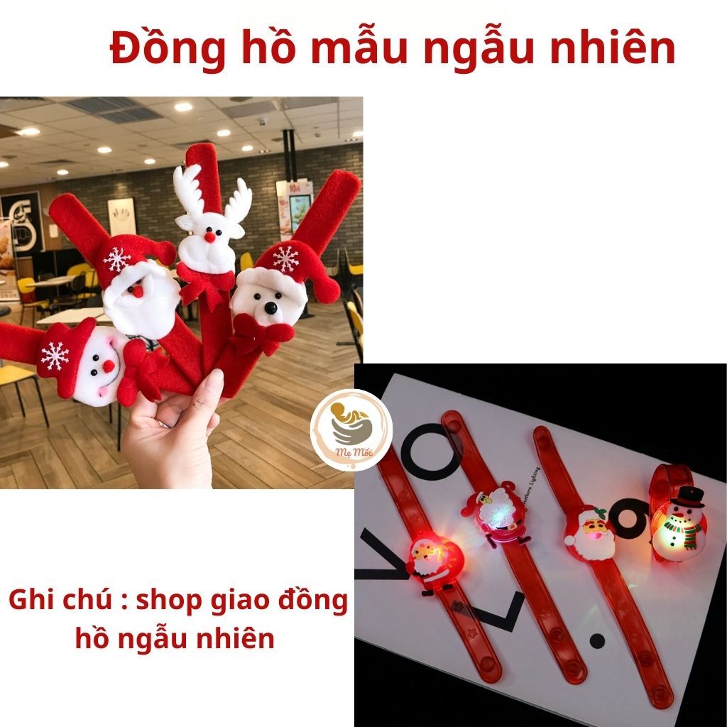 Vòng Tay Noel, Đồ chơi Giáng Sinh, Đồng Hồ Đeo Tay Hình Ông Già Noel Quà Tặng Giáng Sinh Cho Các Bé