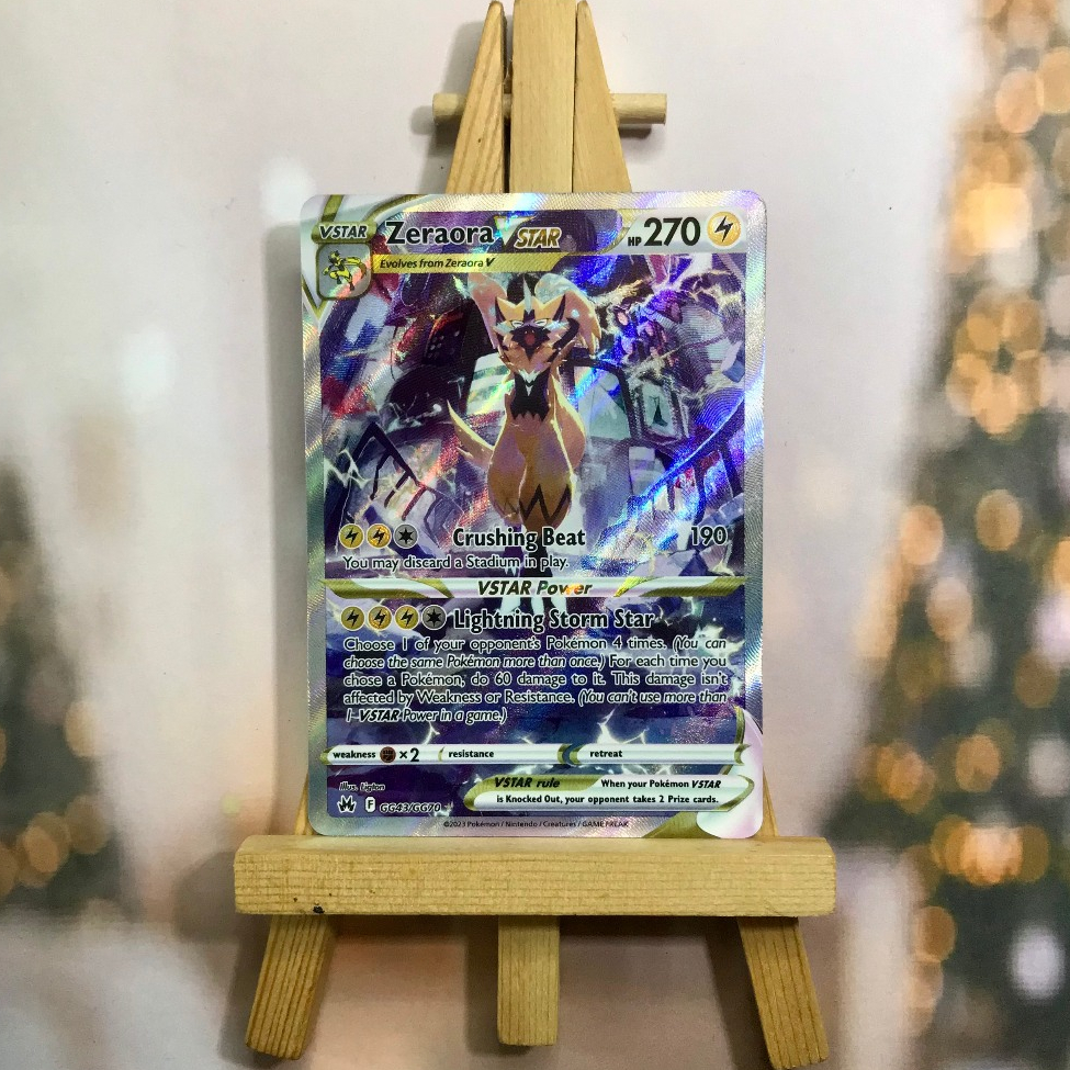 Thẻ hình Pokemon Zeraora VSTAR GG43/GG70 - Lá bài lẻ Ultra Rare tiếng Anh