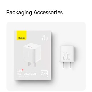 [Quà tặng] Củ sạc điện thoại 20W Baseus Gan5 PD