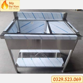 Chậu rửa chén 1 hộc 90cm, chậu rửa bát công nghiệp