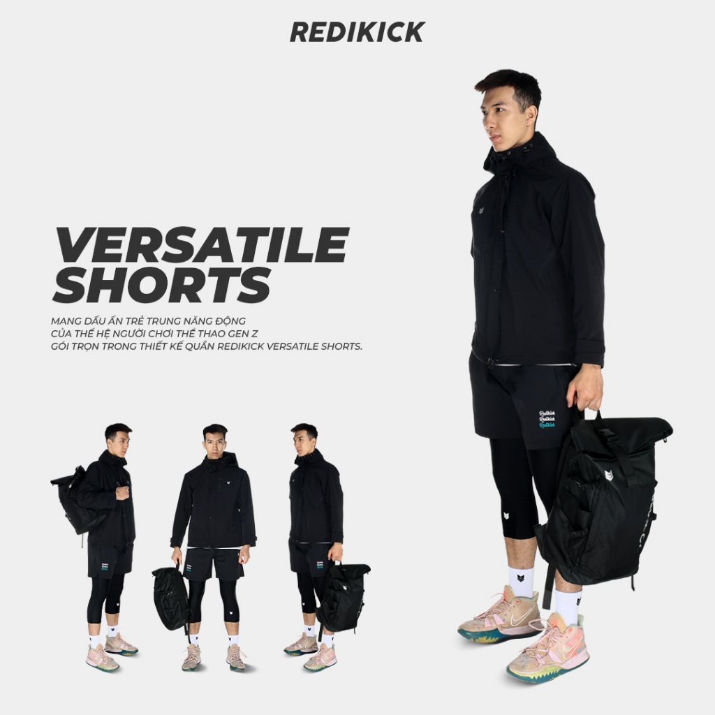 Quần short đùi thể thao Redikick Versatile Shorts Q23021 Nhanh khô thoáng mát Tập Gym chơi Bóng Rổ Tennis Chạy Bộ