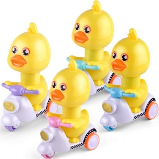 Đồ chơi vịt chạy xe vespa, vịt đi siêu xe ấn đầu chạy