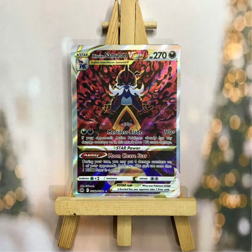 Thẻ hình Pokemon Hisuian Samurott VSTAR GG52/GG70 - Lá bài lẻ Ultra Rare tiếng Anh
