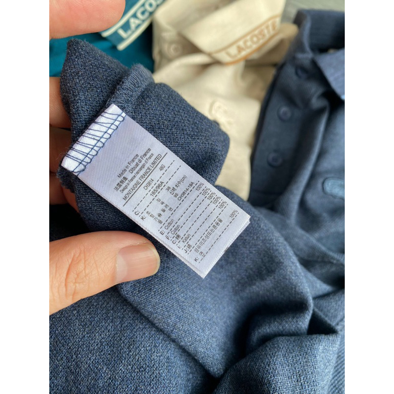 Áo Polo trơn phối viền cổ Lacoste