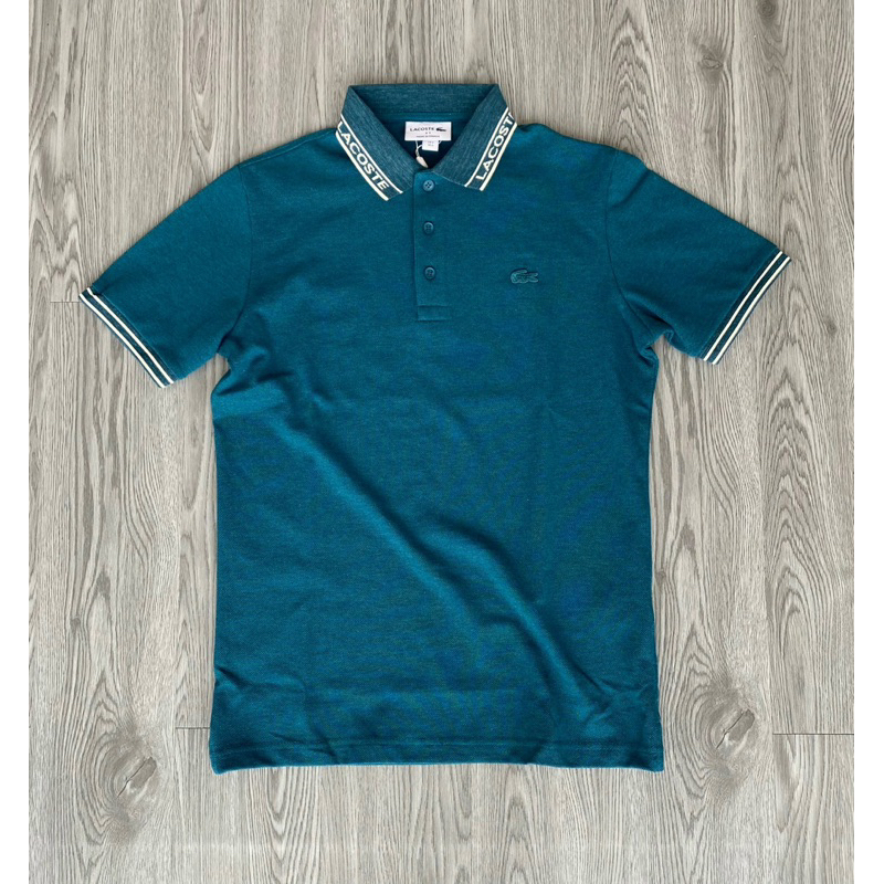 Áo Polo trơn phối viền cổ Lacoste