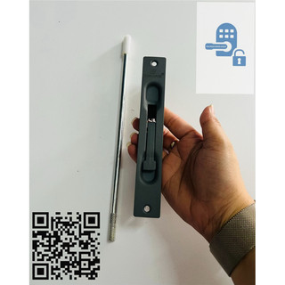 Chốt âm bật cửa nhôm màu xám xingfa cửa nhôm - sắt