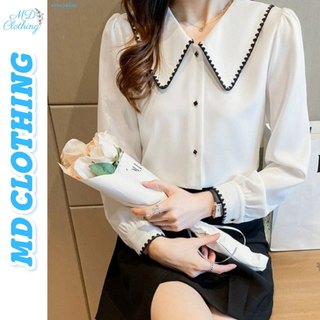 Áo sơ mi thêu tay dài Lụa Mango siêu mịn mát