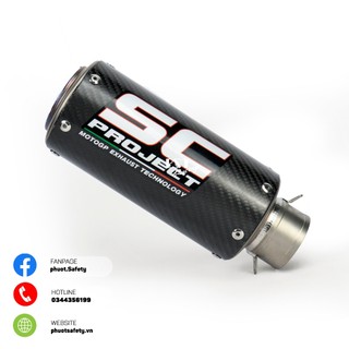 Pô SC CRT Titan - Carbon cao cấp nhập khẩu