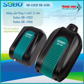Máy sủi oxy sobo sb-1102, sobo sb-1106 cho bể cá cảnh, máy khỏe, chạy êm