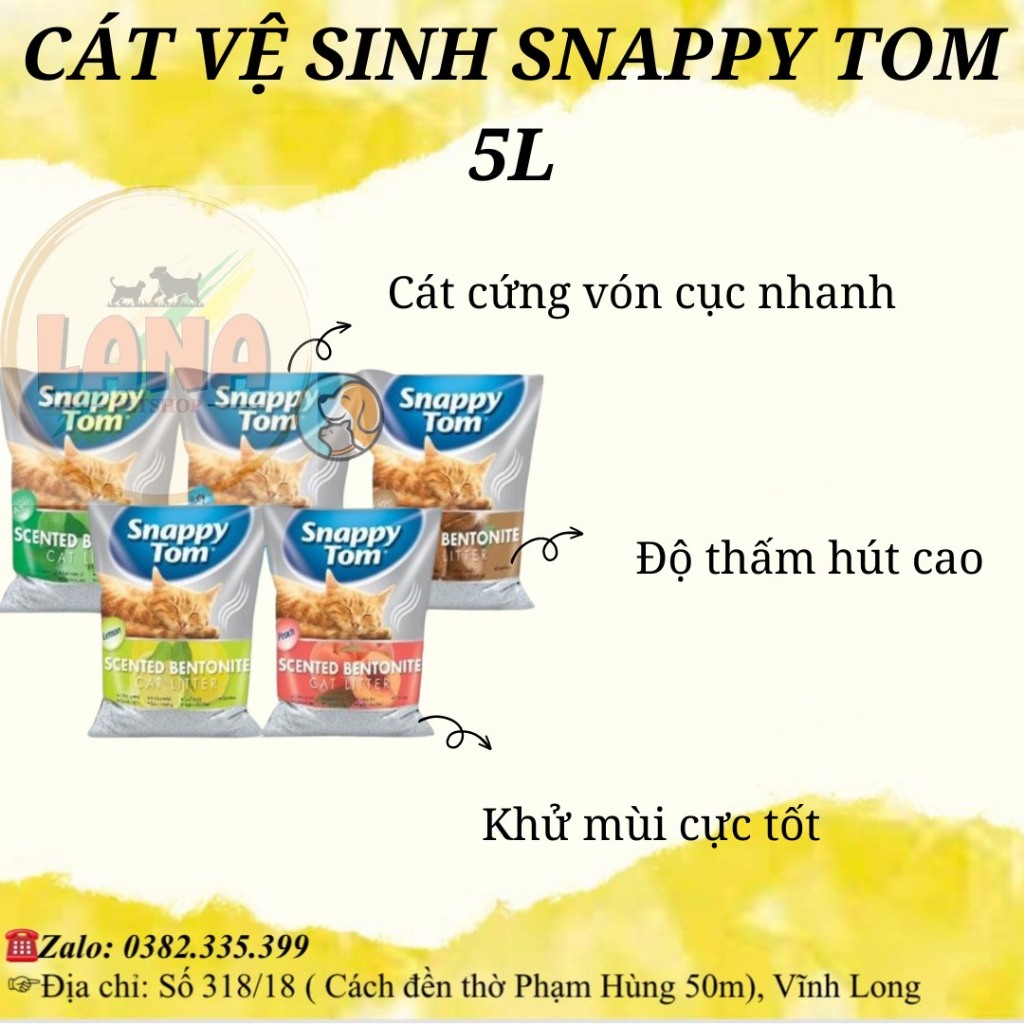 Cát vệ sinh Snappy Tom 5L
