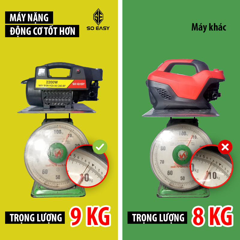 Máy rửa xe gia đình, may rua xe công suất mạnh 2200W SE002B3-15M máy rửa xe áp lực cao, máy xịt rữa xe dễ dàng
