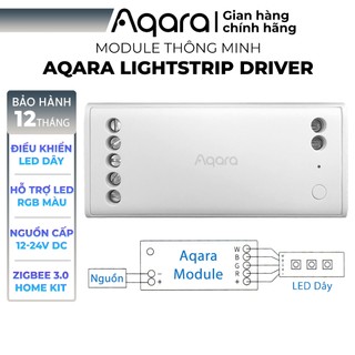 Module điều khiển led dây Aqara Smart Lightstrip Driver ZNDDMK11LM - Chế độ RGBW, Tương thích Apple HomeKit