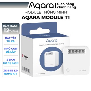 Module thông minh Aqara T1 Wireless Relay Controller phiên bản Quốc Tế Zigbee 3.0 - Có dây nguội, kết nối Hub