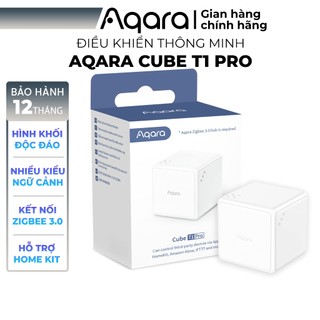 Thiết bị điều khiển hình khối Aqara Cube T1 Pro bản Quốc Tế Zigbee 3.0 - Tích hợp 6 thao tác, Cần trang bị Hub, BH 12th