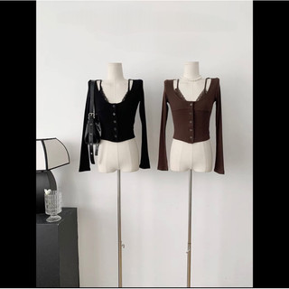   Bigsize 55-80kg  Áo thun croptop phối ren bigsize A12 