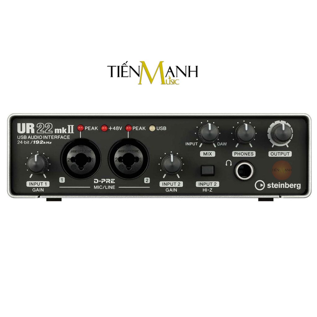 Bộ Soundcard Steinberg UR22 MK2 Pack - Sound Card Thu Âm Thanh, Livestream Audio Interface MKII
