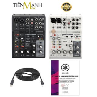 Yamaha ag06 mkii soundcard kiêm bàn trộn mixer audio interface stereo mixing ag6 mk2 phòng thu studio mix