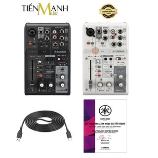 Yamaha ag03 mkii soundcard kiêm bàn trộn mixer audio interface stereo mixing ag3 mk2 phòng thu studio mix