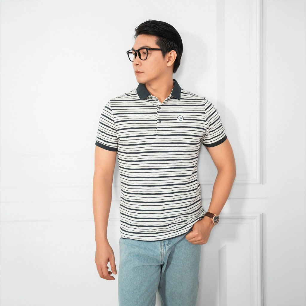 Áo Polo Nam 100% Cotton Co Dãn Thoáng Mát Thấm Hút Mồ Hôi Chuẩn Phom Xuất Xịn