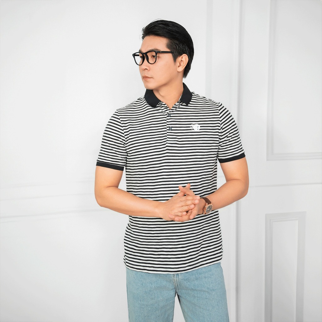 Áo Polo Nam 100% Cotton Co Dãn Thoáng Mát Thấm Hút Mồ Hôi Chuẩn Phom Xuất Xịn