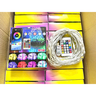 Ðèn Led Cuộn nháy đuổi 20M, Dây đèn LED trang trí RGB 5V Cổng USB nháy theo nhạc 16 triệu màu, tặng kèm điều khiển