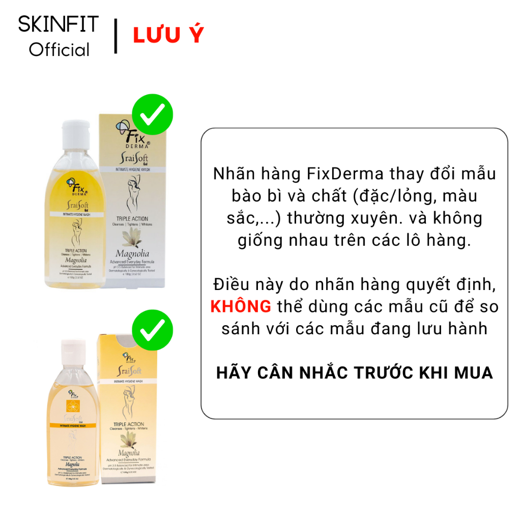 Gel Vệ Sinh Hương Nhài Fixderma Srai Soft Gel – Jamine : Giúp làm sạch, khử mùi hôI