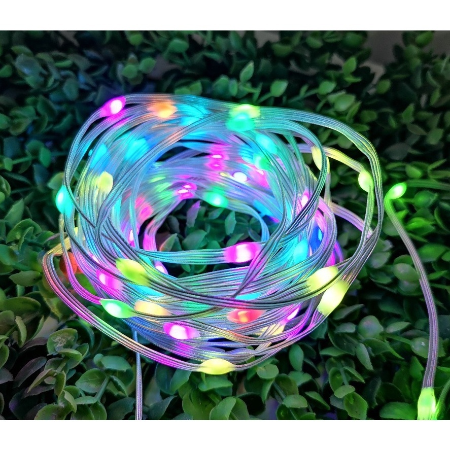 Dây đèn led RGB dài 10m 16 triệu màu, điều khiển bằng app điện thoại, nháy theo nhạc, Đèn led trang trí decor phòng