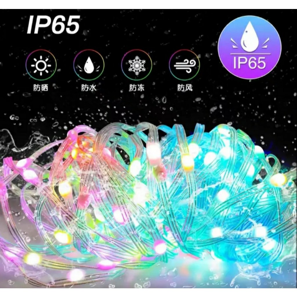 Dây đèn led RGB dài 10m 16 triệu màu, điều khiển bằng app điện thoại, nháy theo nhạc, Đèn led trang trí decor phòng