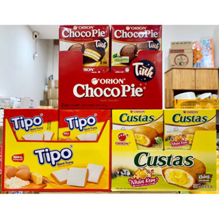  Bánh custas-chocopie-tipo nhí  lốc 12 hộp gói quà Tết  