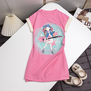 Váy thun cotton chiết eo xẻ lưng độc đáo cho bé từ 10-37kg