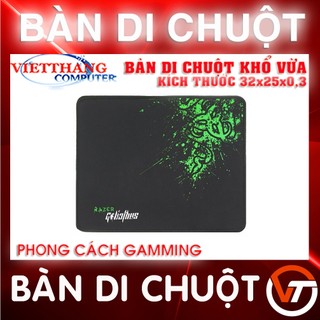 Bàn Di Chuột, Bàn lót chuột Khổ vừa 32cmx25cmx0.3cm Phù hợp Văn phòng, Chơi game