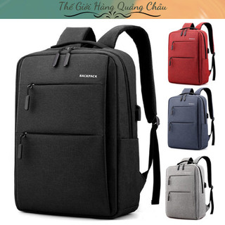 Balo đựng laptop chất liệu Oxford Fabric chống thấm nước, có cổng USB