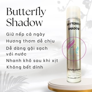 Gôm xịt tóc Butterfly Shadow 320ml giữ nếp,tạo kiểu tóc