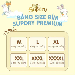 Bỉm supdry xanh premium