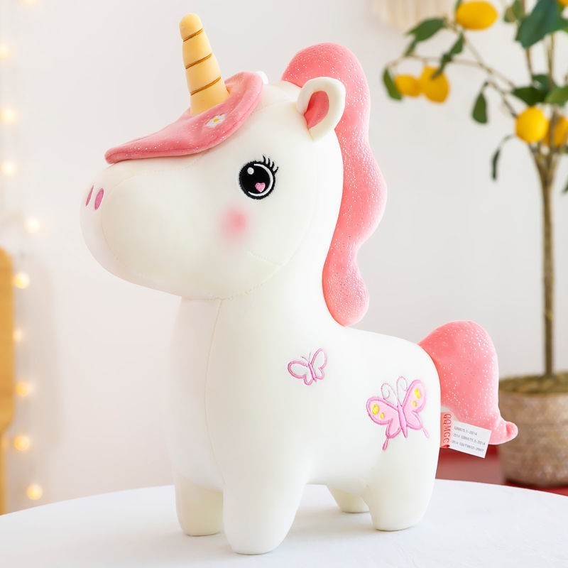 Gấu Bông Ngựa Pony 25cm gấu bông kỳ lân một sừng dễ thương