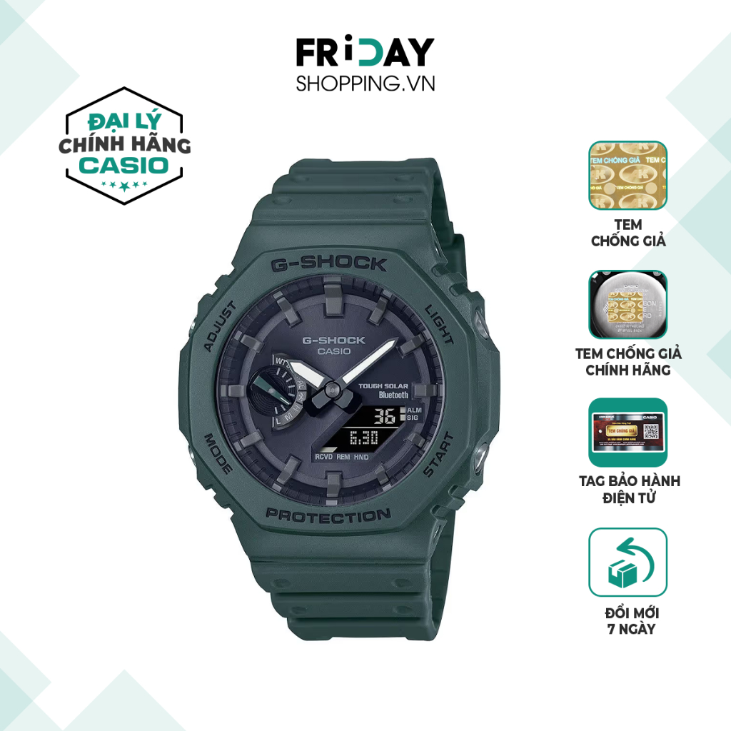 Đồng hồ Casio G-Shock nam GA-B2100-3ADR dây cao su chính hãng