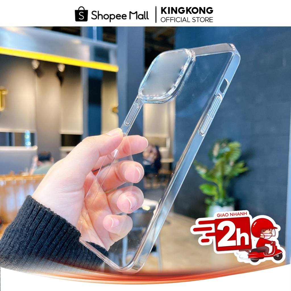 Ốp lưng Memumi Clear Slim nhựa trong suốt siêu mỏng chống ố vàng cho iPhone 11/12/13/14/15/Pro/Pro Max - kingkongstorevn