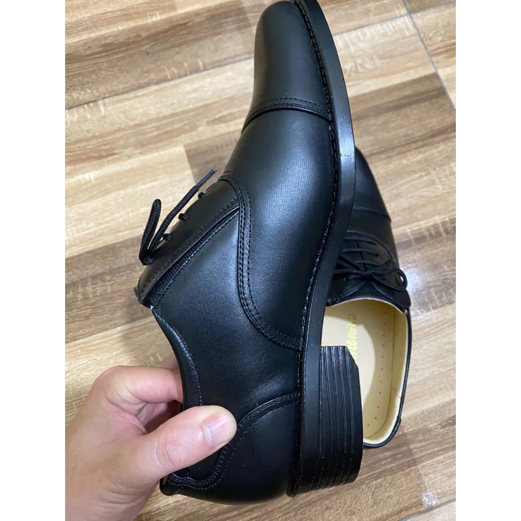 Giày Da Nam Đế Vàng Dây Thắt Nơ Cố Định, Hộp Đựng Đẹp làm quà tặng!