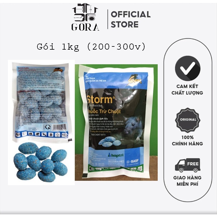 Thuốc diệt chuột Storm - Gói 1kg - Thuốc diệt chuột Đức