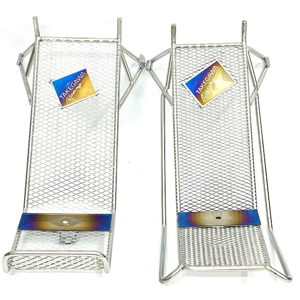 Baga Lưới Xiken Inox Sáng Bóng Gắn Xe Máy Wave 50cc-100cc-110cc Có  Logo TITAN Siêu Đẹp