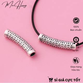 [S925] Charm ống bạc kim tiền - MH299