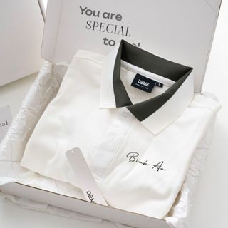 [Tặng Hộp] Quà Tặng Bạn Trai, Thêu Theo Yêu Cầu Ý Nghĩa, Quà Sinh Nhật Áo Thun Polo Nam