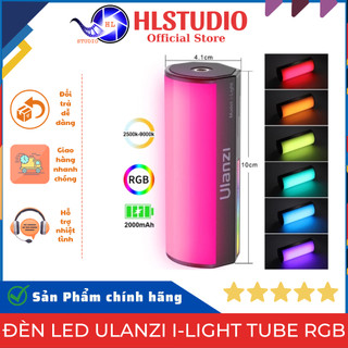 Đèn led ulanzi i-light tube rgb thiết kế siêu nhỏ nhẹ hl studio